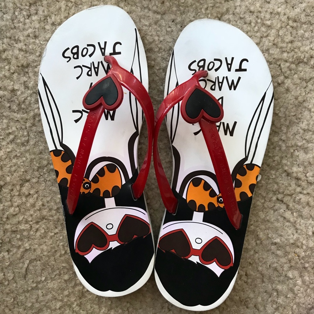 Authentic Marc Jacobs rubber flip flop slippers - Picture 1 of 7